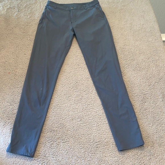 Lululemon Commission Pant Classic *Swift Cotton 35"size 32 color blue - Picture 1 of 8